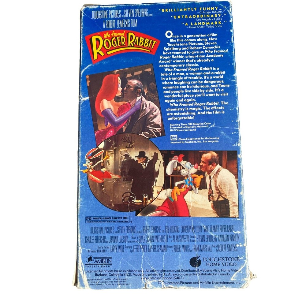 Who Framed Roger Rabbit (VHS) - Picture 2 of 7